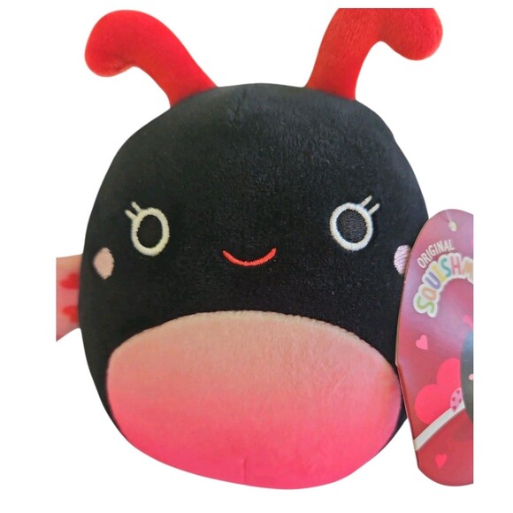 5" Inch Ladee the Ladybug Valentine Squishmallow Red Hearts ❤️ - Picture 3 of 4